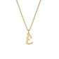 Colgante de Oro Miel 18kt Letra Gótica F - Miniatura 3