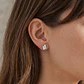 Aros Oro Blanco 18kt Diamantes 8Pts - Miniatura 2