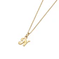 Colgante de Oro Miel 18kt Letra Gótica N - Miniatura 2