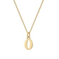 Colgante de Oro Miel 18kt Letra Gótica O - Miniatura 3