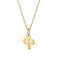 Colgante de Oro Miel 18kt Letra Gótica P - Miniatura 3