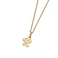 Colgante de Oro Miel 18kt Letra Gótica R - Miniatura 2