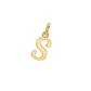 Colgante de Oro Miel 18kt Letra Gótica S - Miniatura 1