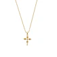 Colgante de Oro Miel 18kt Cruz Nudo  Pequeña - Miniatura 3