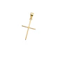 Colgante de Oro Miel 18kt Cruz Relieve 15X25mm - Miniatura 1