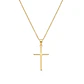 Colgante de Oro Miel 18kt Cruz Relieve 15X25mm - Miniatura 3