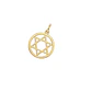 Colgante de Oro Miel 18kt Estrella David Contorno - Miniatura 1