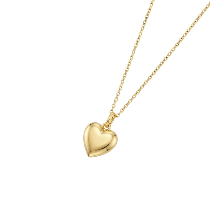 Colgante de Oro Miel 18kt Corazón Pequeño 2