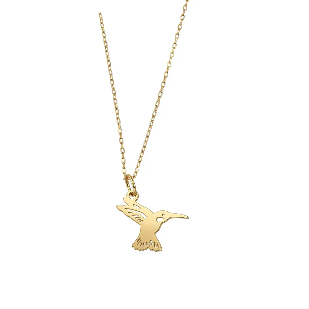 Colgante de Oro Miel 18kt Colibri 3