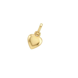Colgante de Oro Miel 18kt Corazón Chico