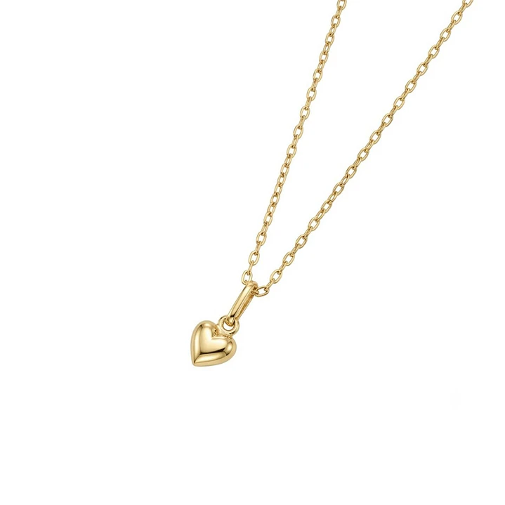 Colgante de Oro Miel 18kt Corazón Chico 2