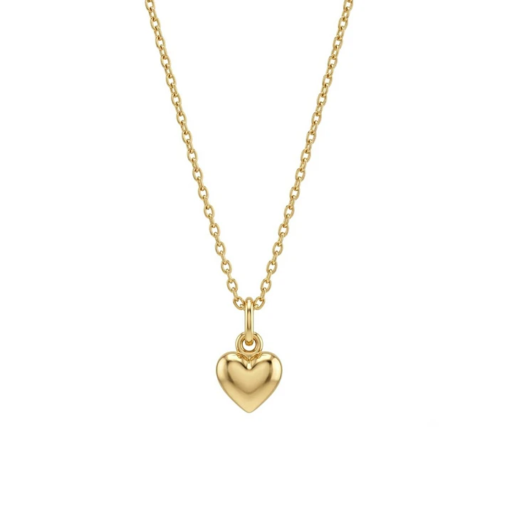 Colgante de Oro Miel 18kt Corazón Chico 3