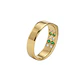 Anillo Oro Miel 18kt Esencia Esmeraldas y Circonitas - Miniatura 3