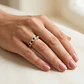 Anillo Oro Miel 18kt Brisa con Ónix y Circonitas - Miniatura 4