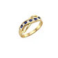 Anillo Oro Miel 18kt Infinito con Zafiros y Circonitas - Miniatura 2