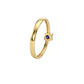 Anillo Oro Miel 18kt Solitario Cuadrado con Zafiro - Miniatura 3