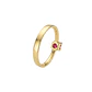 Anillo Oro Miel 18kt Solitario Cuadrado con Rubí - Miniatura 3