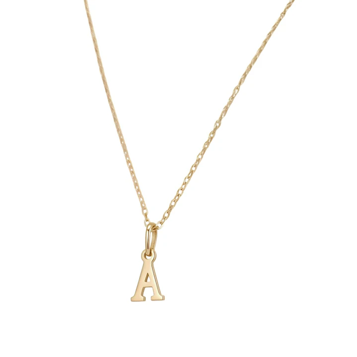 Colgante Inicial A Imperial Oro Miel 18kt 3