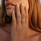 Anillo Compromiso de Oro 18Kt Centro Calado Circonita - Miniatura 4