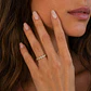 Anillo Compromiso de Oro 18Kt Flores Circones - Miniatura 4