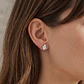 Aros Oro Blanco 18kt Diamantes 8Pts - Miniatura 3