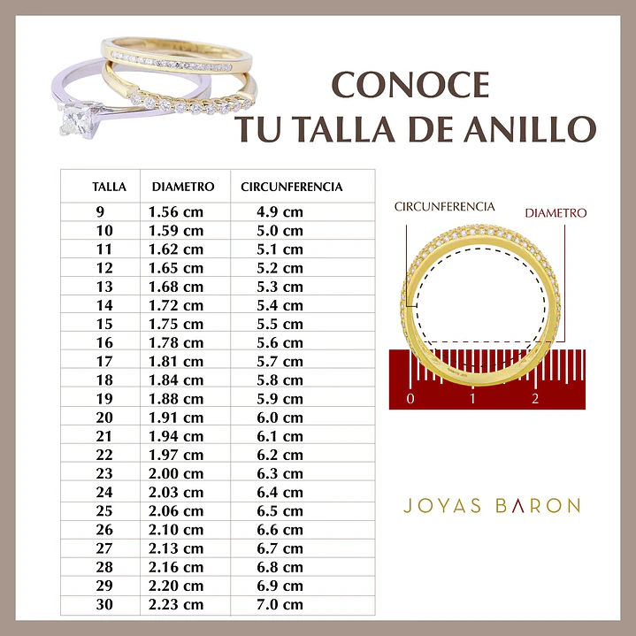 Anillo Compromiso de Oro 18Kt Solitario 6mm Circón 1/2 cintillo lateral 4
