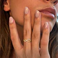 Anillo de Oro 18kt Infinito Delgado de Circones - Miniatura 4