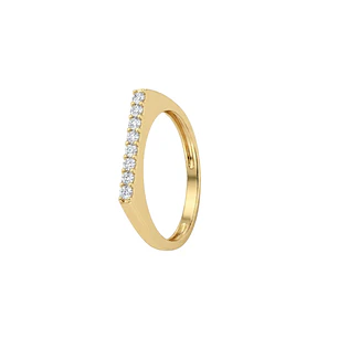 Anillo de Oro 18kt  Clasico Eternidad Circon