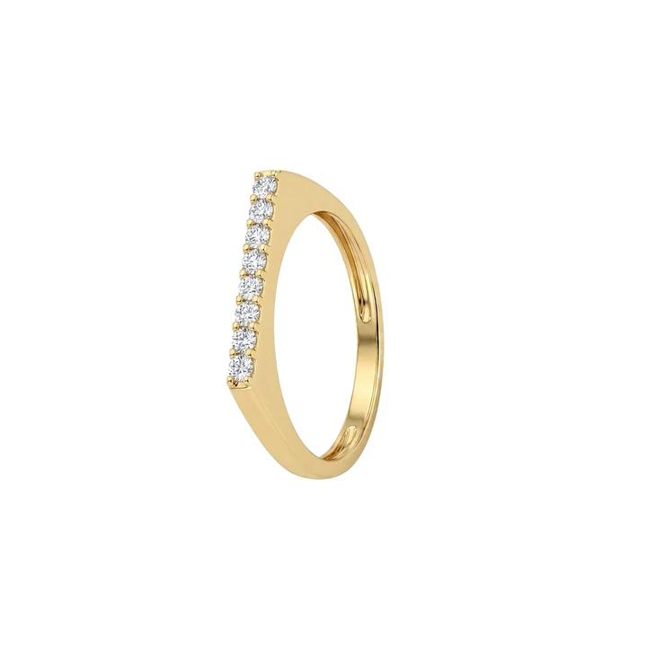 Anillo de Oro 18kt  Clasico Eternidad Circon 1