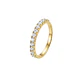 Anillo de Oro 18kt  1/2 Cintillo 12 Circones - Miniatura 1