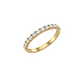 Anillo de Oro 18kt  1/2 Cintillo 12 Circones - Miniatura 2