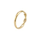 Anillo de Oro 18Kt  Curva Circon - Miniatura 3