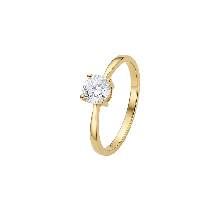 Anillo de Oro 18kt  Solitario Luz 1