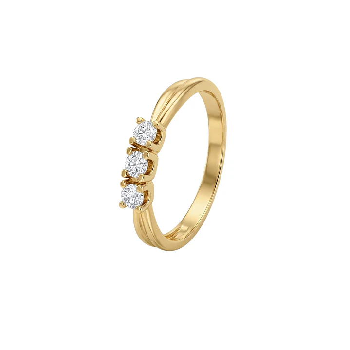 Anillo de Oro 18kt  Tres Circones 1
