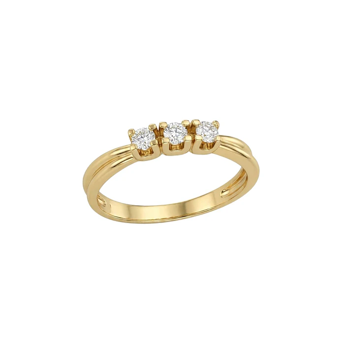 Anillo de Oro 18kt  Tres Circones 2