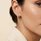 Aros de Oro 18kt   Argollas Ovalado  Circon - Miniatura 4