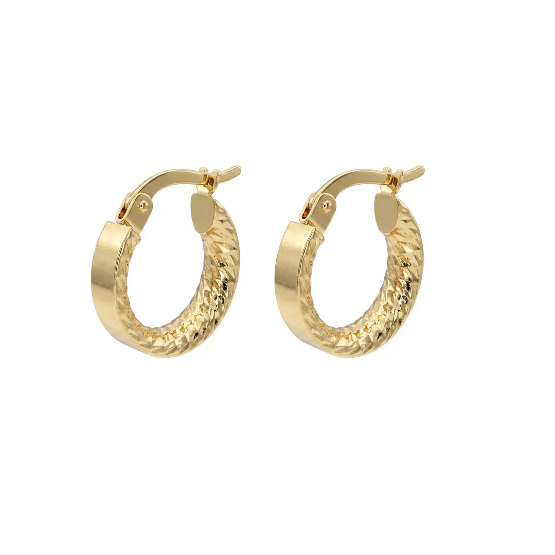 Aros de Oro 18Kt  Argollas Lisas Chicas 1