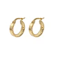 Aros de Oro 18Kt  Argollas Lisas Chicas - Miniatura 1