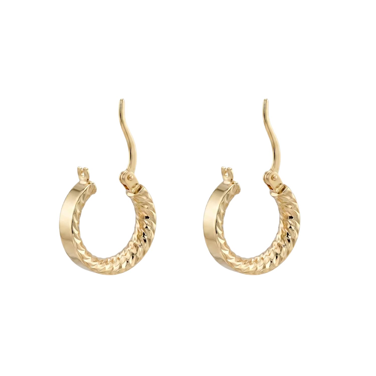 Aros de Oro 18Kt  Argollas Lisas Chicas 2