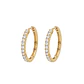 Aros de Oro 18kt  Argollas Luz Circon - Miniatura 1