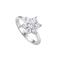 Anillo de Plata Esterlina 925 Copo Nieve 7 Circon - Miniatura 2