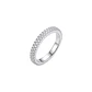 Anillo de Plata Esterlina 925 Doble Riel Circon - Miniatura 1