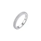Anillo de Plata Esterlina 925 Doble Riel Circon - Miniatura 3