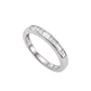 Anillo de Plata Esterlina 925 Riel Circon Baguette - Miniatura 2