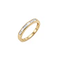 Anillo de Plata Esterlina 925 Revestido en Oro Amarillo 18kt Riel Circon Baguette - Miniatura 1