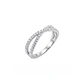 Anillo de Plata Esterlina 925 Medio Circon Entrelazado - Miniatura 3