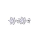Aros de Plata Esterlina 925 Copo Nieve Circon - Miniatura 1