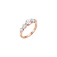 Anillo de Plata Esterlina 925 Revestido en Oro Rosado 18kt Circon - Miniatura 1