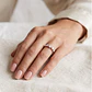 Anillo de Plata Esterlina 925 Revestido en Oro Rosado 18kt Circon - Miniatura 4