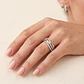 Anillo de Plata Esterlina 925 Entrelazado Circon - Miniatura 4